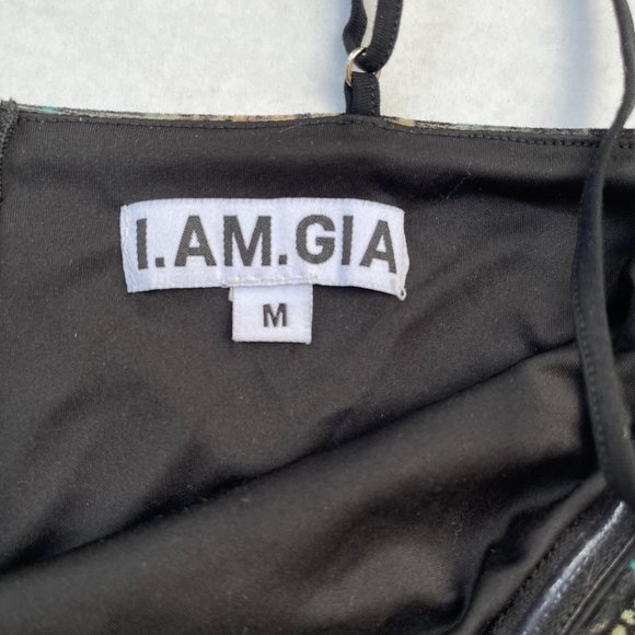 I.AM.GIA Delilah Snake Velvet Bandeau Crop Top M - Picture 4 of 7